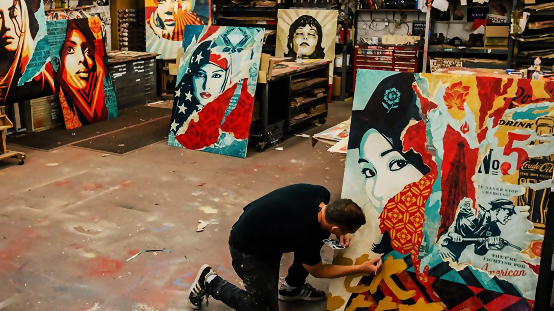 셰퍼드 페어리,행동하라! 롯데 뮤지엄 전시관람